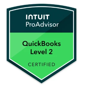 Intuit QuickBooks Certification Level 2 badge